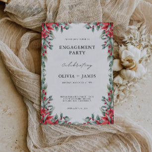 Christmas  Engagement Invitation Template