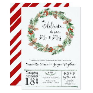 Holiday Engagement Party Invitations 2