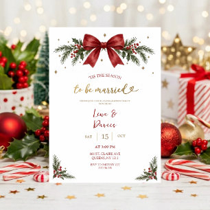 Christmas Engagement Party Invitation Elegant Re