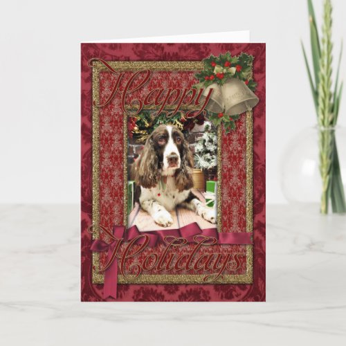 Christmas _ English Springer Spaniel _ Logan Holiday Card