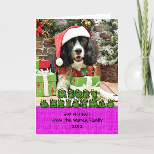 Christmas _ English Springer Spaniel _ Lucy Holiday Card