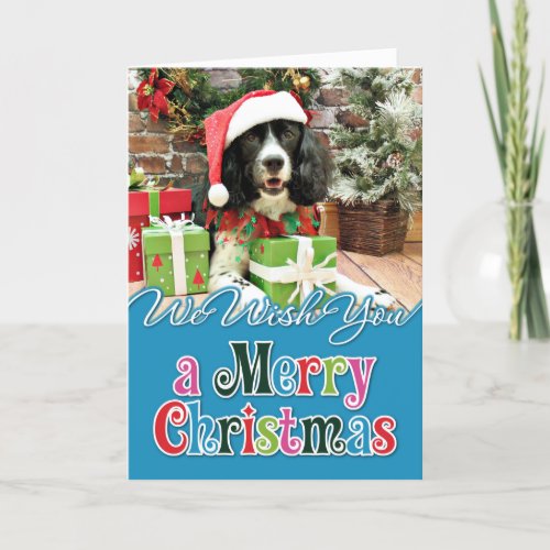Christmas _ English Springer Spaniel _ Lucy Holiday Card