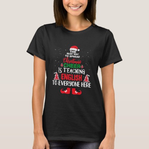 Christmas English Teachers Funny English Teacher T_Shirt