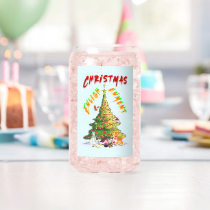 Christmas Enlightenment Can Glass