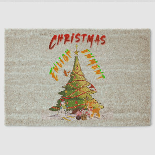 Christmas Enlightenment Fiber Doormat