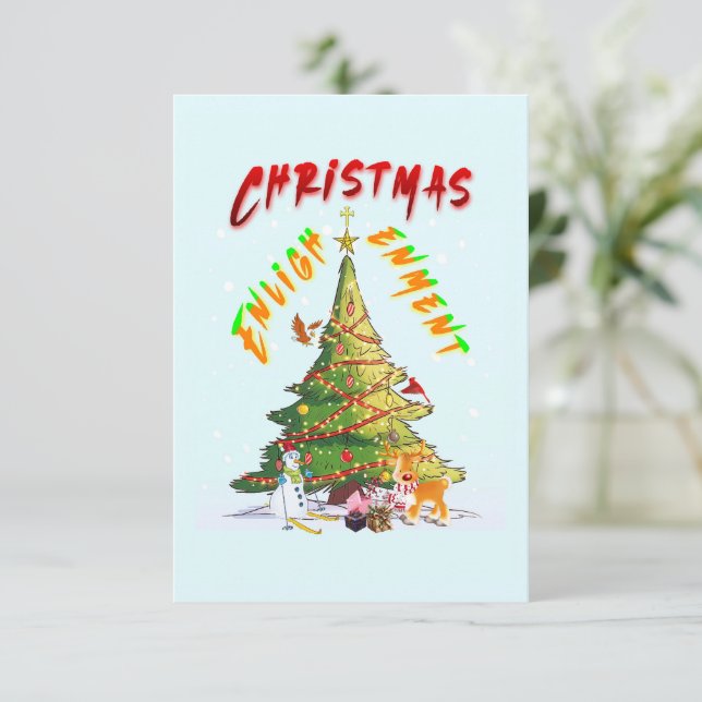 Christmas Enlightenment Note Card (Standing Front)