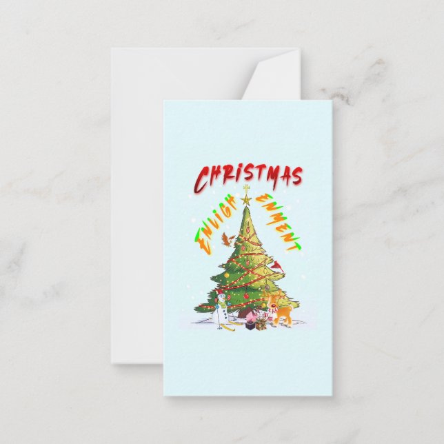 Christmas Enlightenment Note Card (Front)