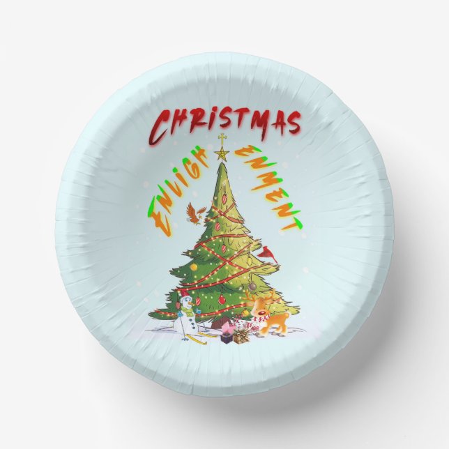 Christmas Enlightenment Paper Bowls (Front)