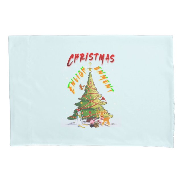 Christmas Enlightenment Pillow Case (Front-Left)