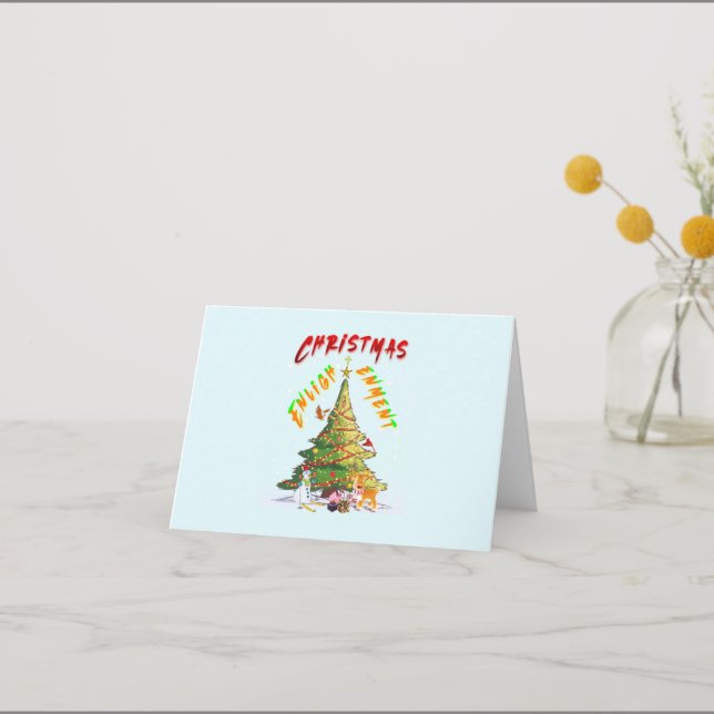 Christmas Enlightenment Thank You Card (Front)