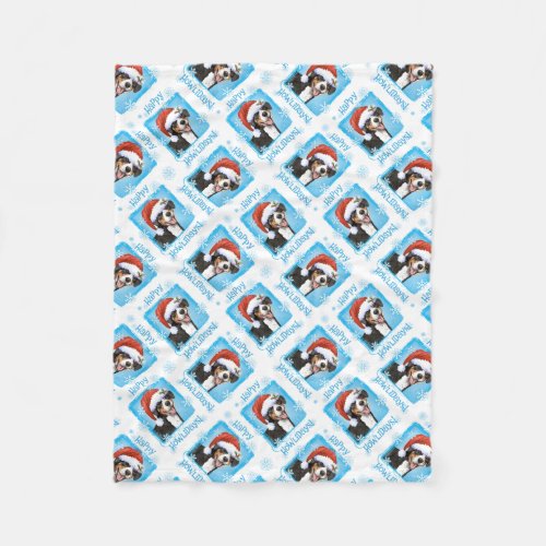 Christmas Entlebucher Fleece Blanket