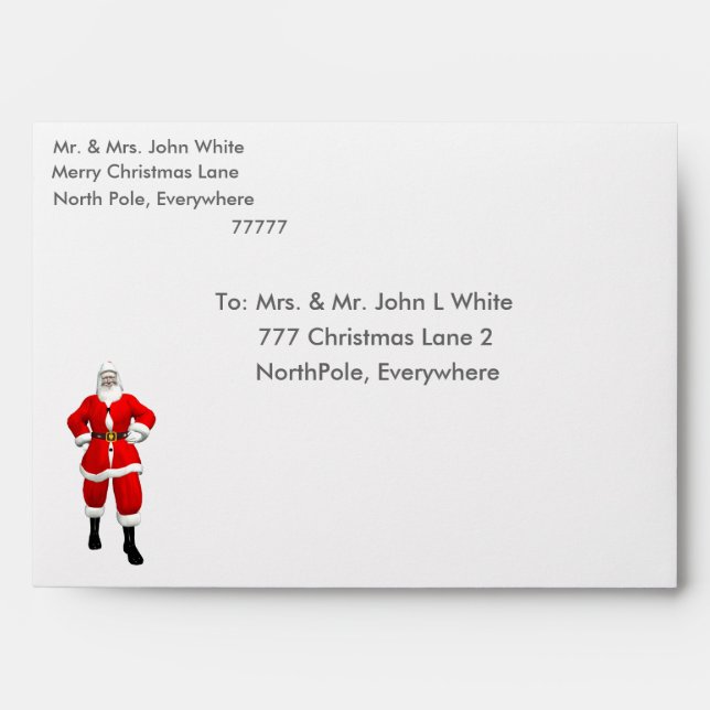 Christmas Envelope (Front)