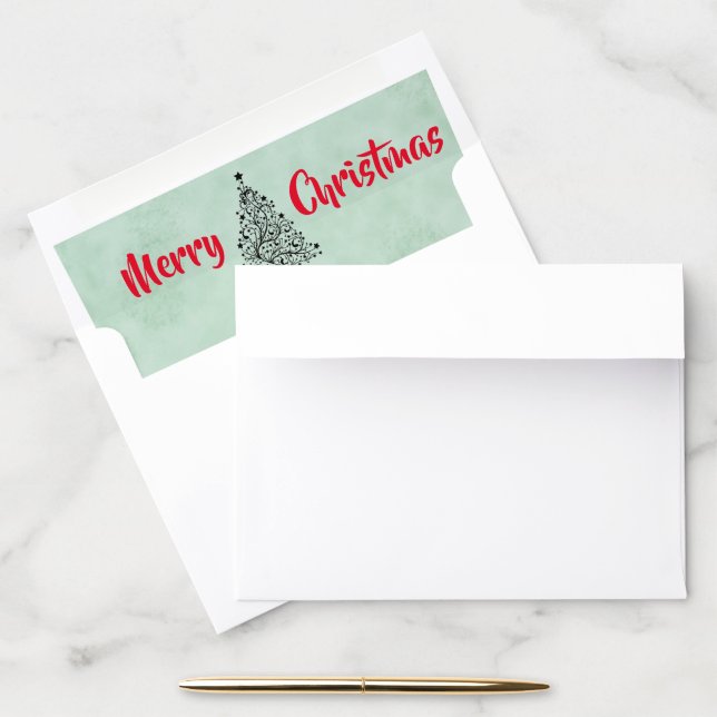 Christmas Envelope Liner (Desk)