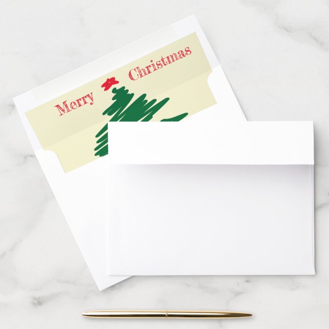 Christmas Envelope Liner (Desk)