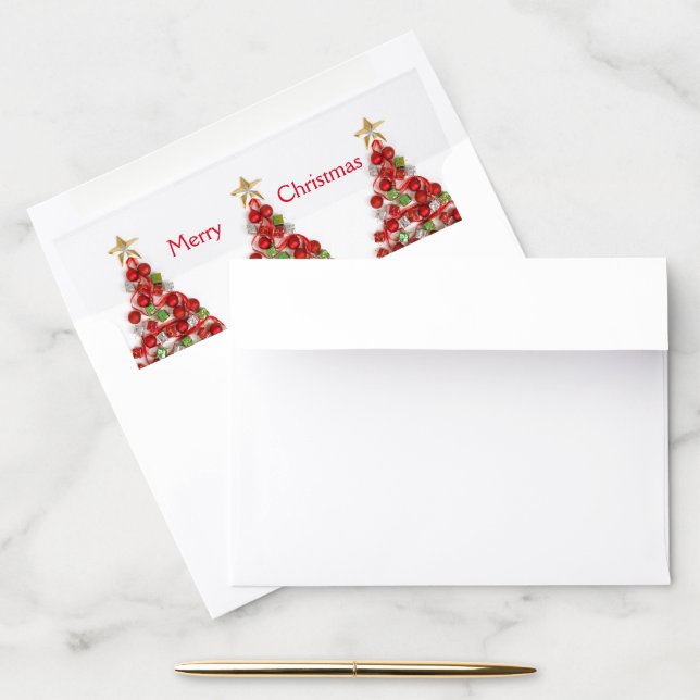 Christmas Envelope Liner (Desk)