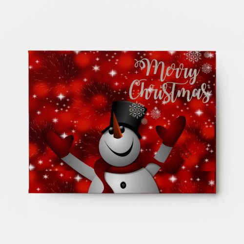 Christmas Envelope Snowman Envelope