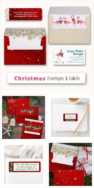 Christmas Envelopes and Address Labels