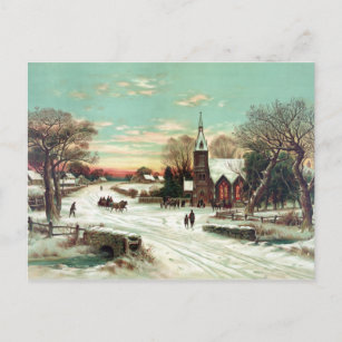 Christmas Eve 1898 Holiday Postcard
