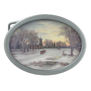 Christmas Eve Belt Buckle