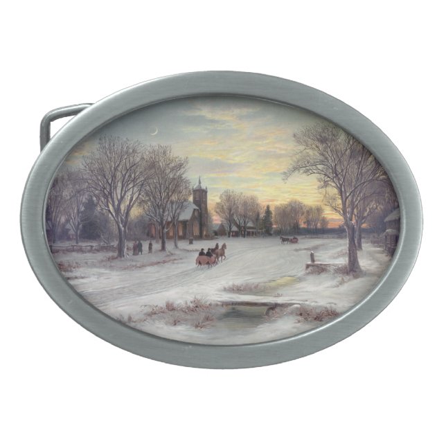 Christmas Eve Belt Buckle (Front)
