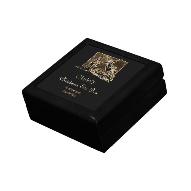 Christmas Eve Box Nativity Scene Waiting Time (Side)