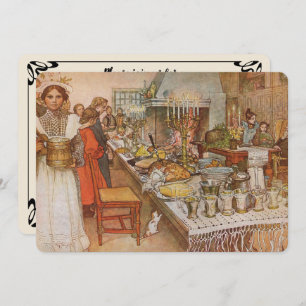 Christmas Eve by Carl Larsson, Party Invitation