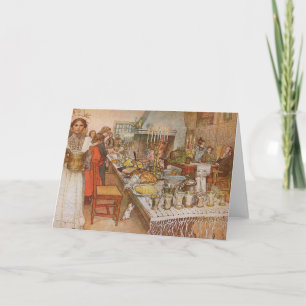 Christmas Eve by Carl Larsson, Vintage Holidays Holiday Card