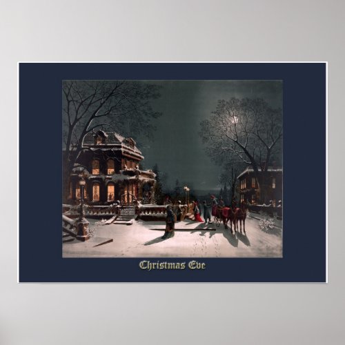 Christmas Eve by J Hoover _ Vintage Christmas Poster