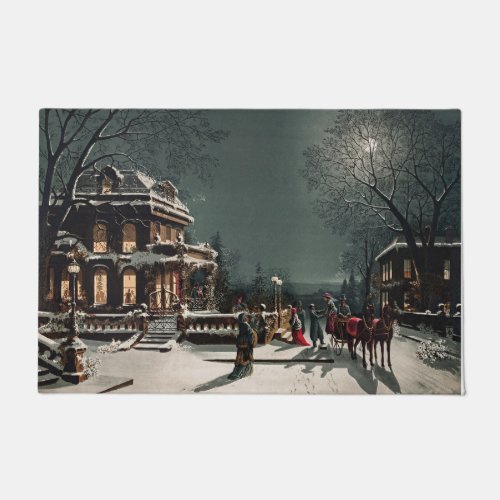 Christmas Eve by Joseph Hoover and Sons Doormat