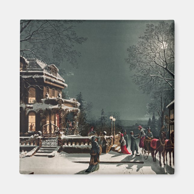 Christmas Eve by Joseph Hoover and Sons Magnet (Front)