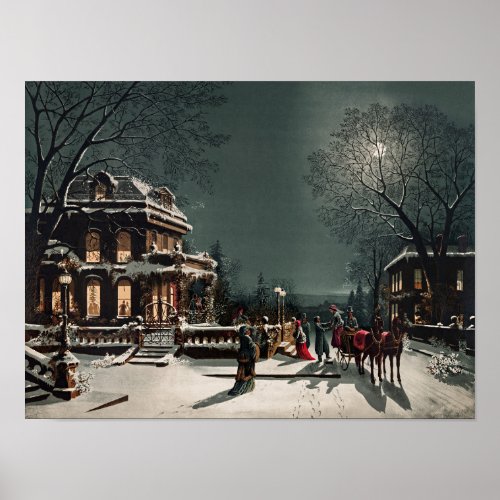 Christmas Eve by Joseph Hoover and Sons Poster