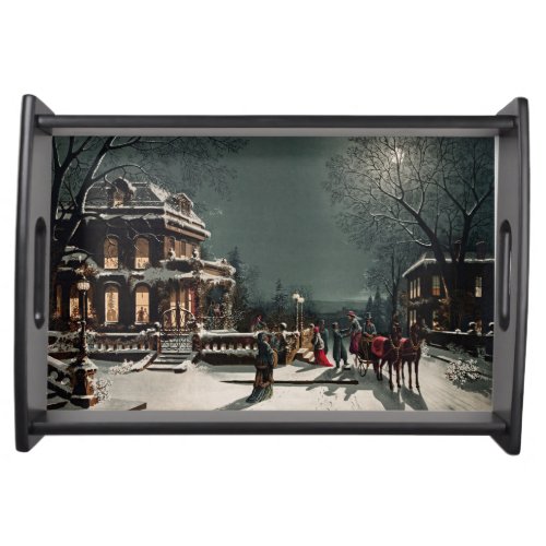 Christmas Eve by Joseph Hoover and Sons Serving Tray