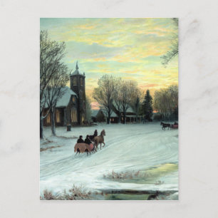 Christmas Eve by W. C. Bauer from Holiday Postcard