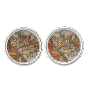 Christmas Eve Carl Larsson 1904 Cufflinks