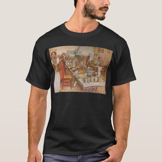 Christmas Eve Carl Larsson 1904 T-Shirt (Front)