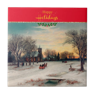 Christmas Eve Ceramic Tile