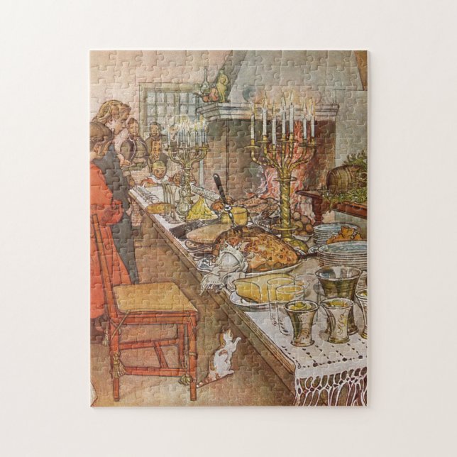 Christmas Eve Dinner Carl Larsson 1904  Jigsaw Puzzle (Vertical)