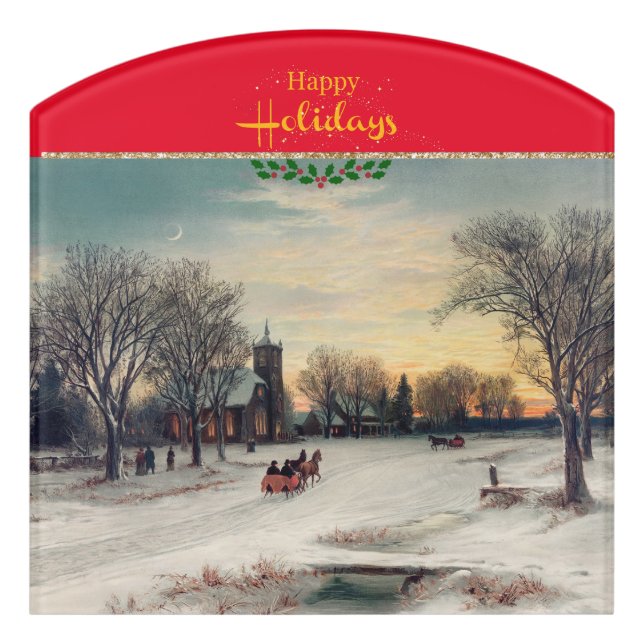 Christmas Eve Door Sign (Contour Front)