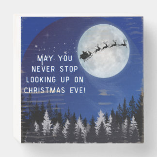 Christmas Eve Feelings Wooden Box Sign