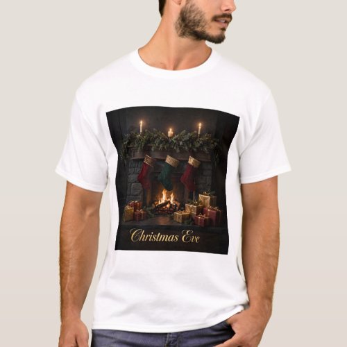 Christmas Eve Fireplace T-Shirt