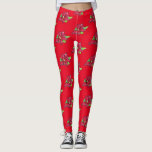 Christmas Eve Flower Leggings