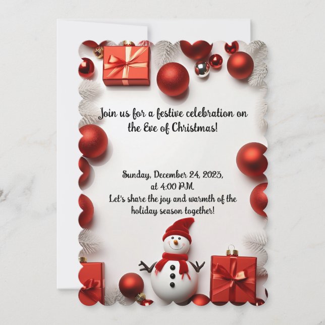 Christmas Eve Gala Invite (Front)
