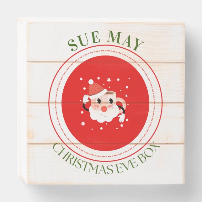 Christmas Eve Gift Elf Box, Personalize, Gift Box (Front Horizontal)