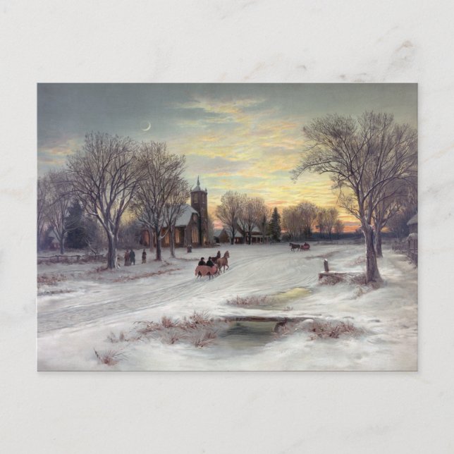 Christmas Eve Holiday Postcard (Front)