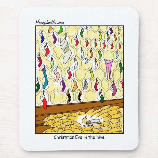 Christmas Eve in the Hive (color) - Mousepad (Front)