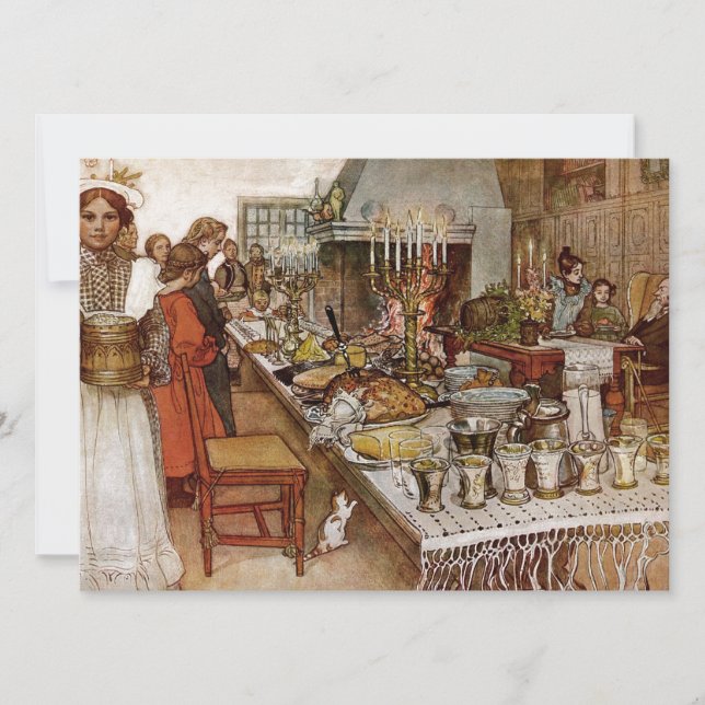 Christmas Eve Julaftonen Holiday Card (Front)