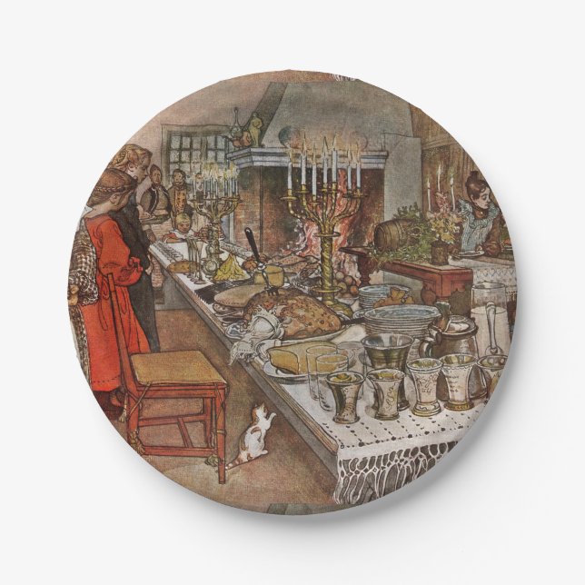 Christmas Eve Julaftonen Paper Plates (Front)