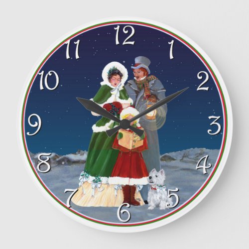 Christmas Eve Large Clock