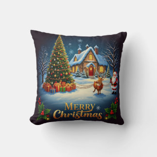 Christmas Eve Magic Throw Pillow