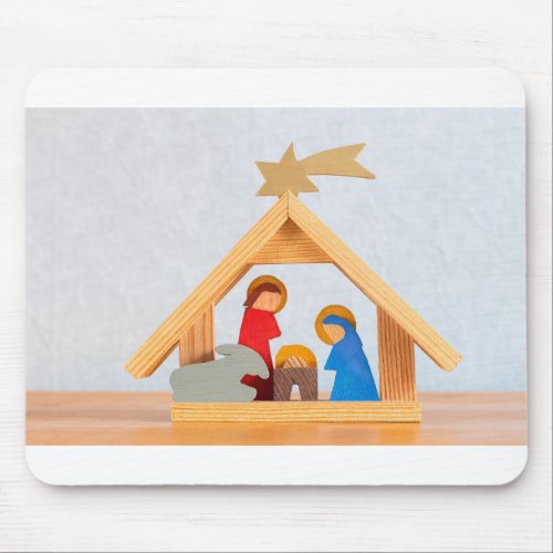 Christmas eve Mary Joseph and baby JesusJPG Mouse Pad